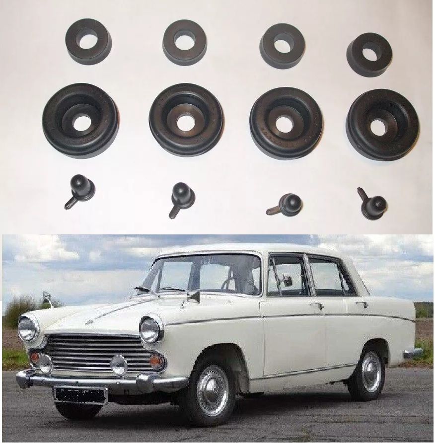 FRONT BRAKE WHEEL CYLINDER REPAIR SEALS KITS x4 (Morris Oxford) (Ser. 5&6) (1959- 71) 